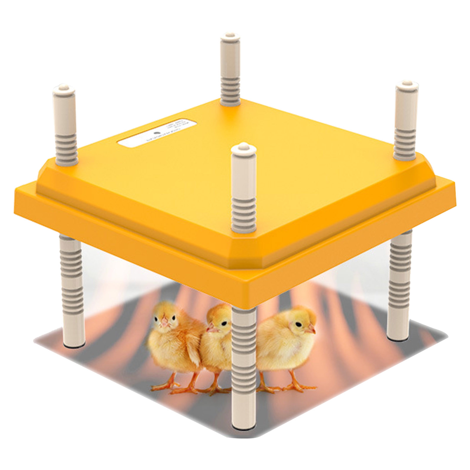 Ettsollp Chicken Brooder Heating Plate with Adjustable Height Angle Fast Heating Energy Saving Low Noise Chicks Brooder Heater